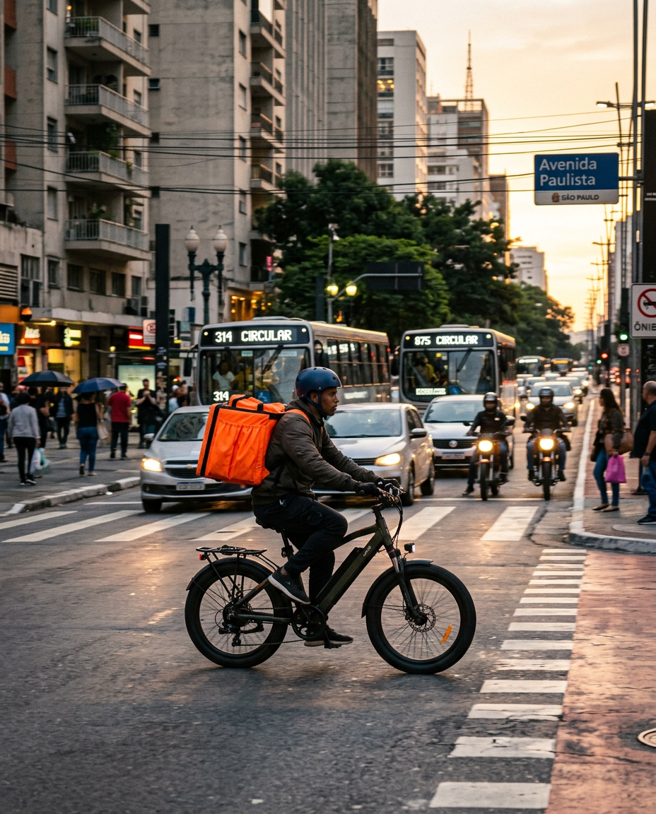 Sua bike é seu escritório.